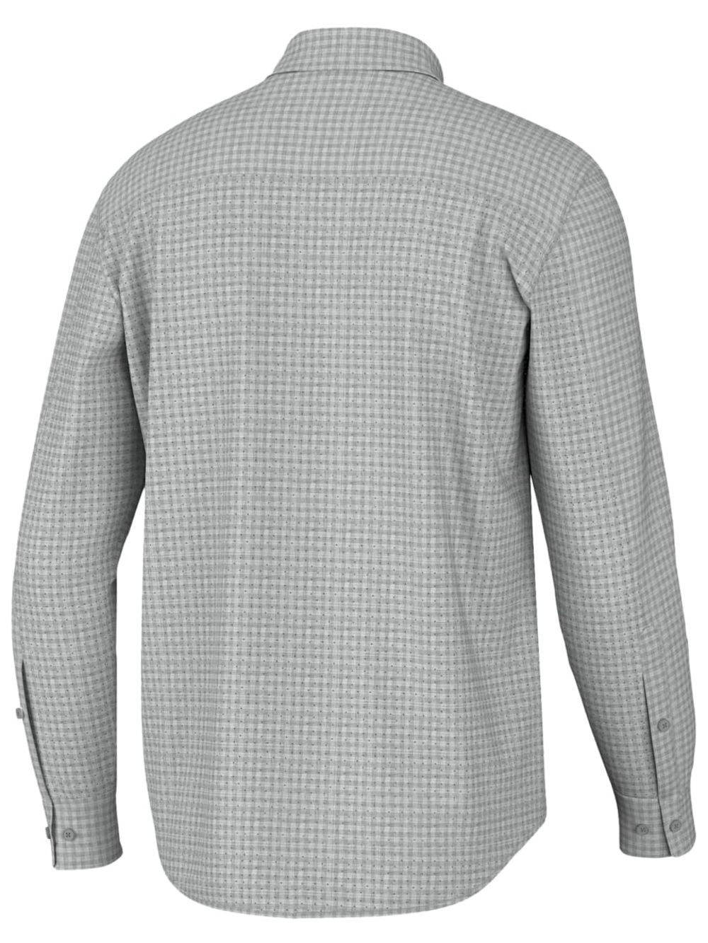 Huk Men's Gray Houndstooth Button-Down Shirt - Picture 2 of 4